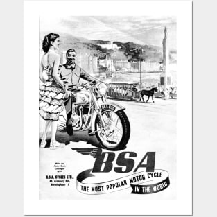 Vintage BSA advert Posters and Art